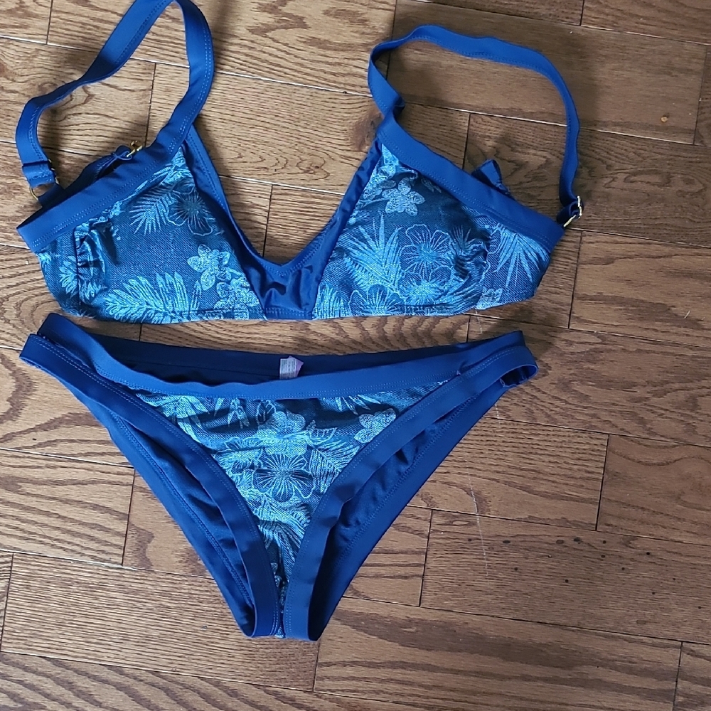 Vigoss Blue Watercolor Bikini Set
